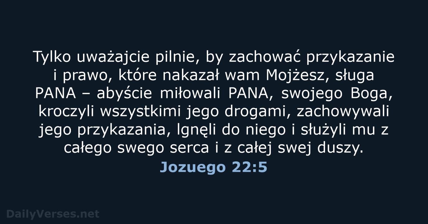 Jozuego 22:5 - UBG