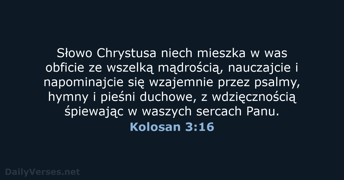 Kolosan 3:16 - UBG