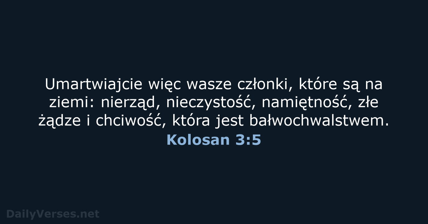 Kolosan 3:5 - UBG
