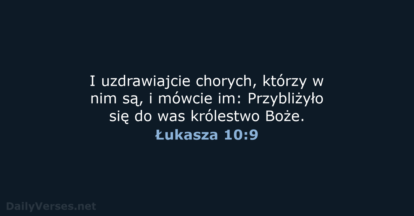 Łukasza 10:9 - UBG