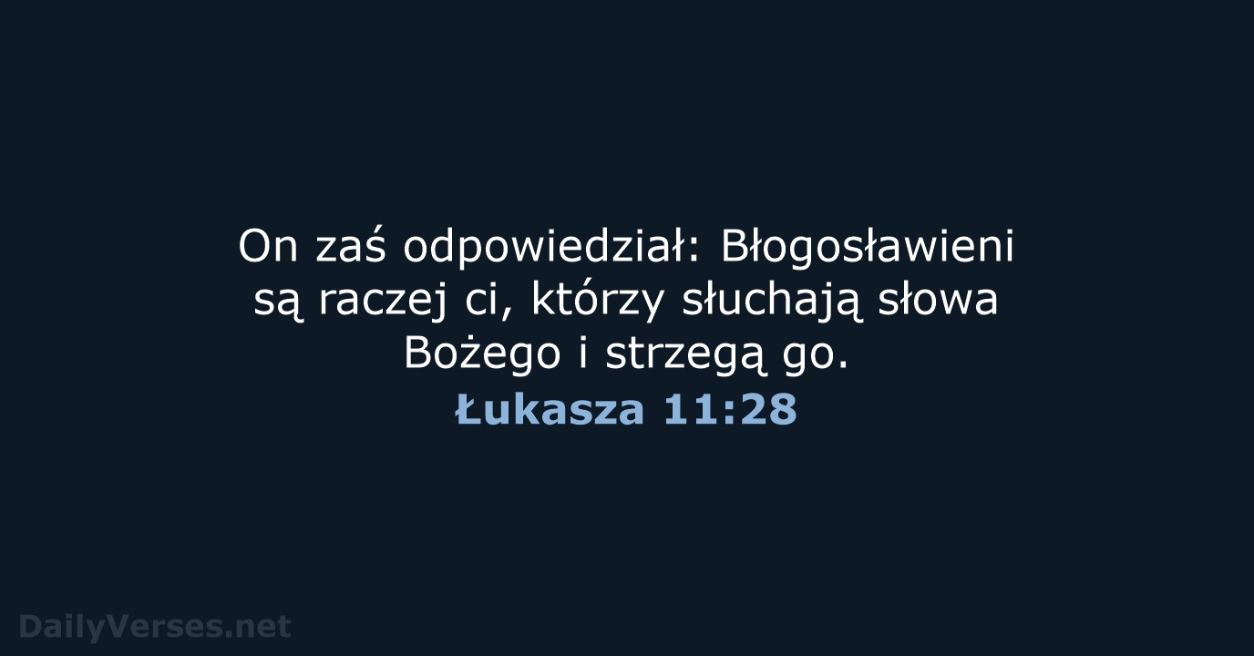 Łukasza 11:28 - UBG