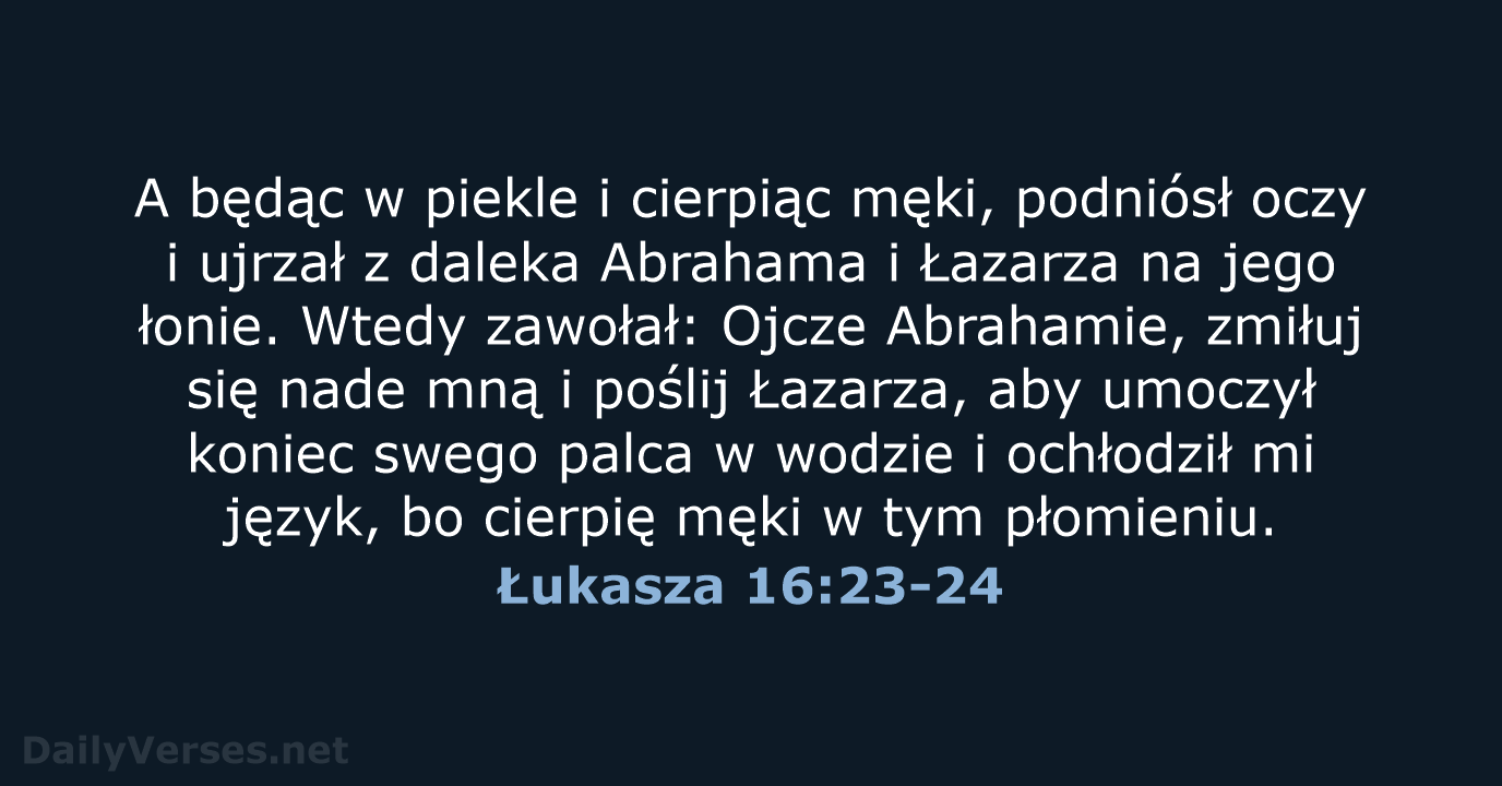 Łukasza 16:23-24 - UBG