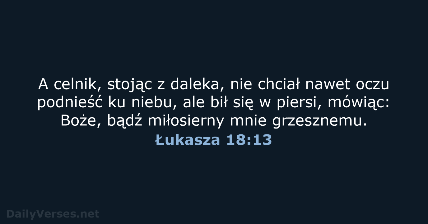 Łukasza 18:13 - UBG