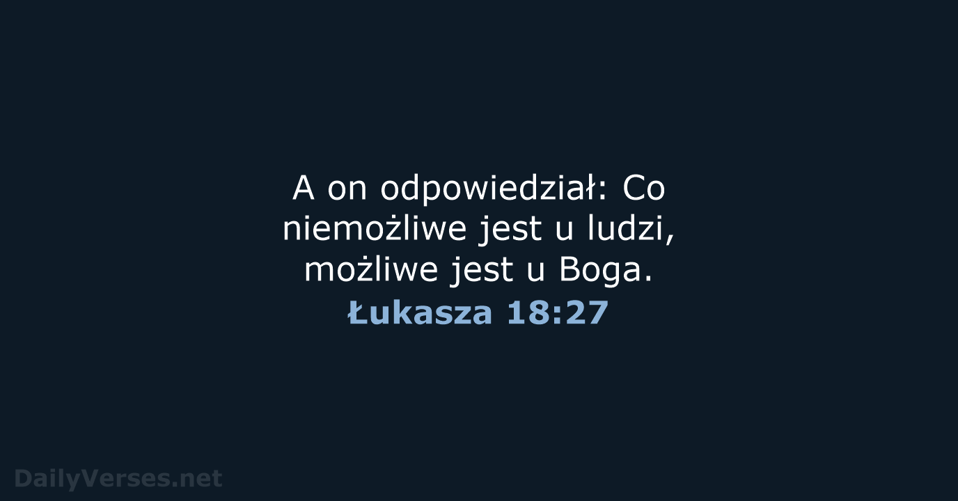 Łukasza 18:27 - UBG