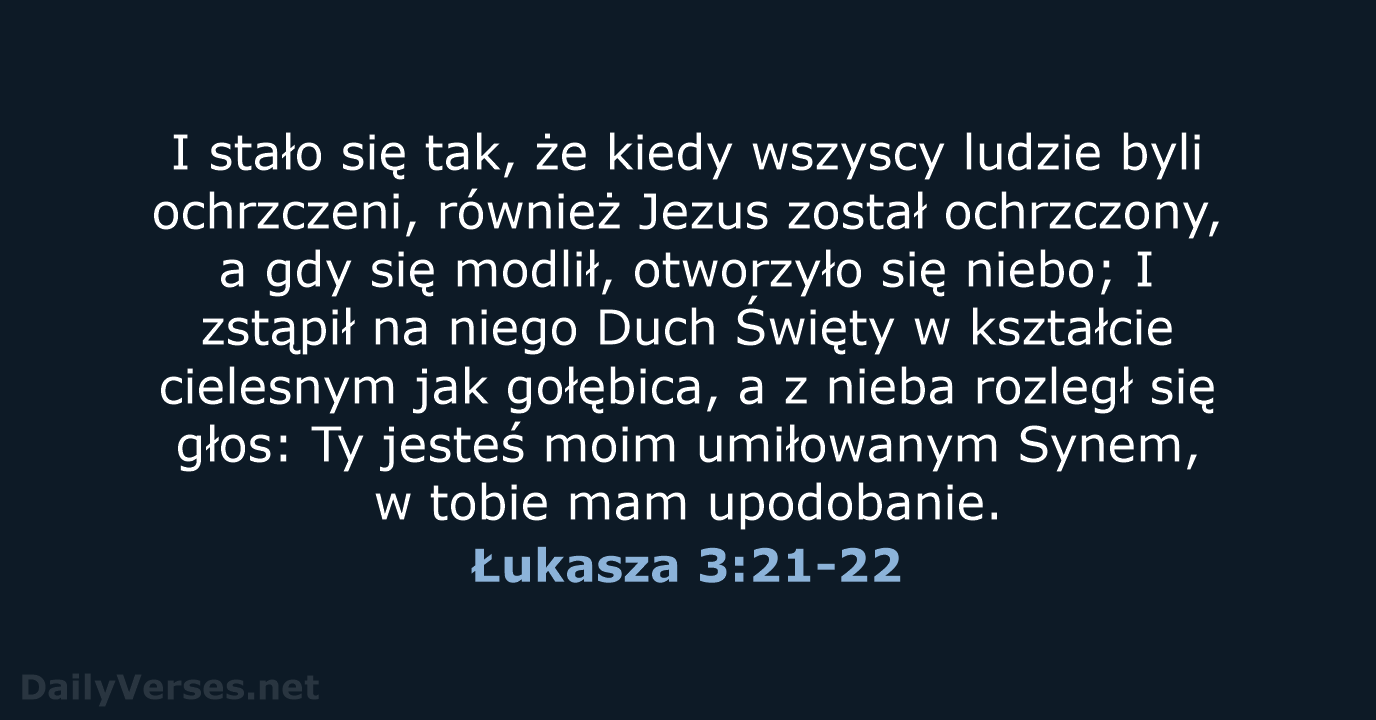 Łukasza 3:21-22 - UBG