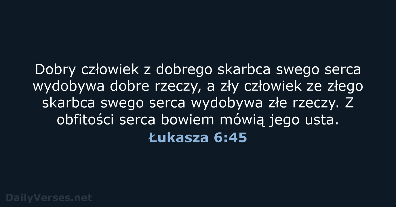 Łukasza 6:45 - UBG