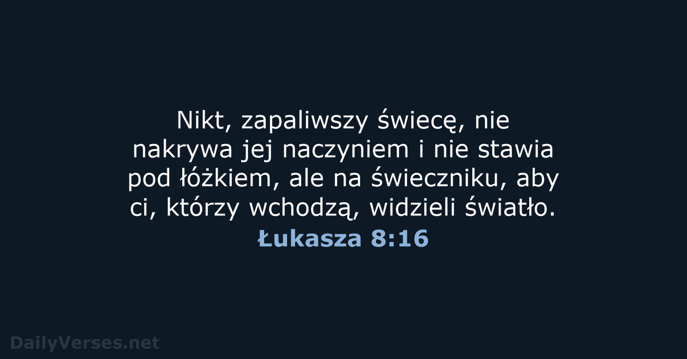 Łukasza 8:16 - UBG