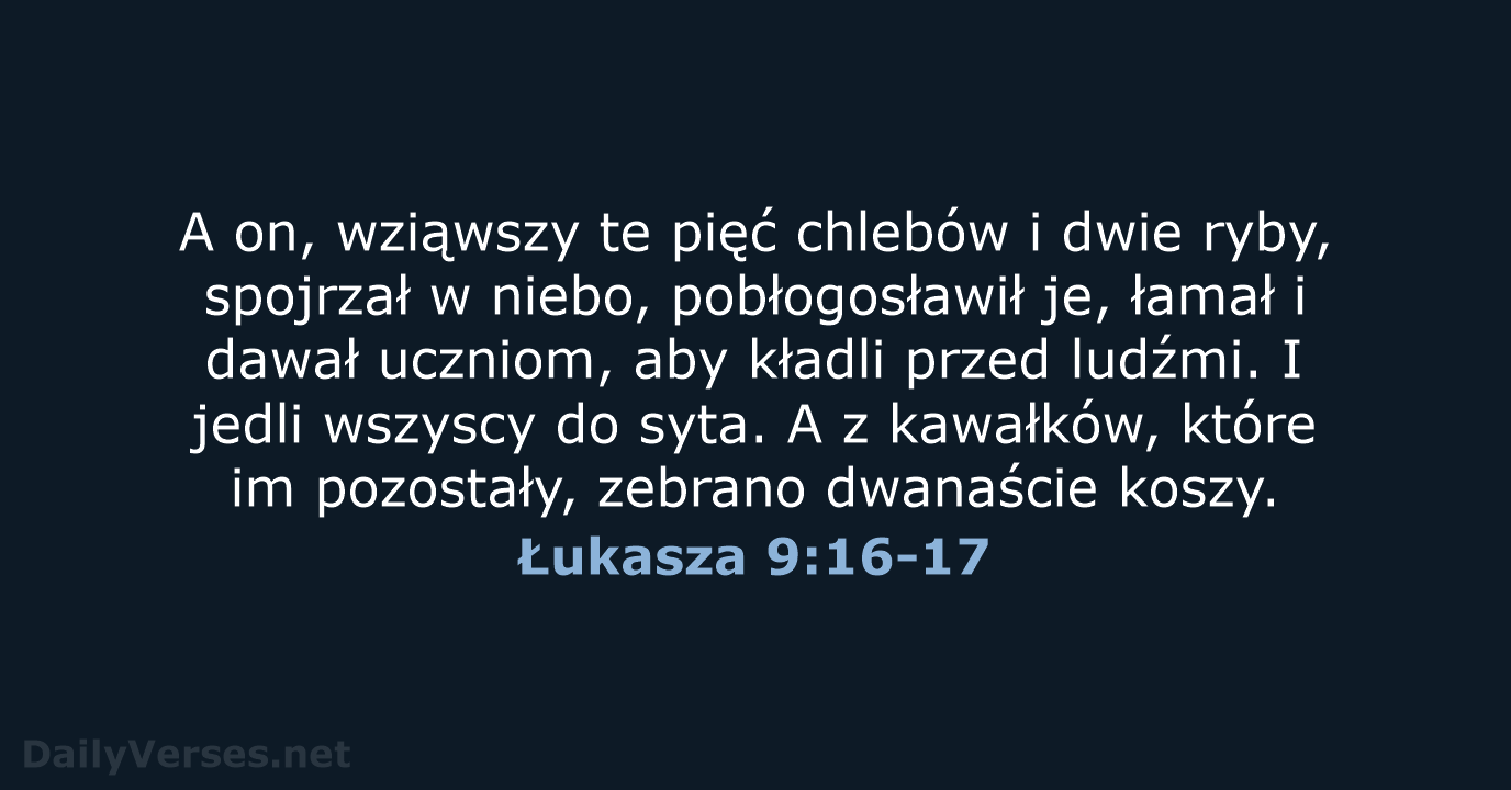 Łukasza 9:16-17 - UBG