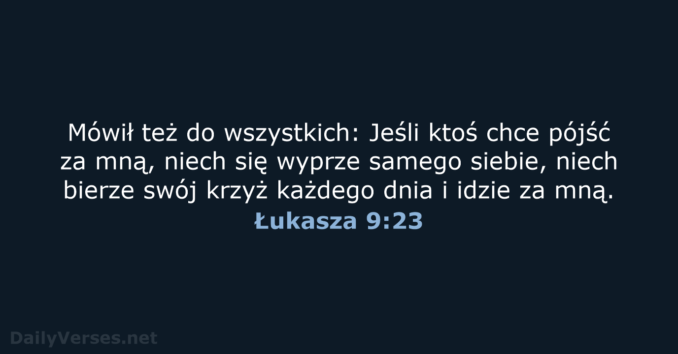 Łukasza 9:23 - UBG