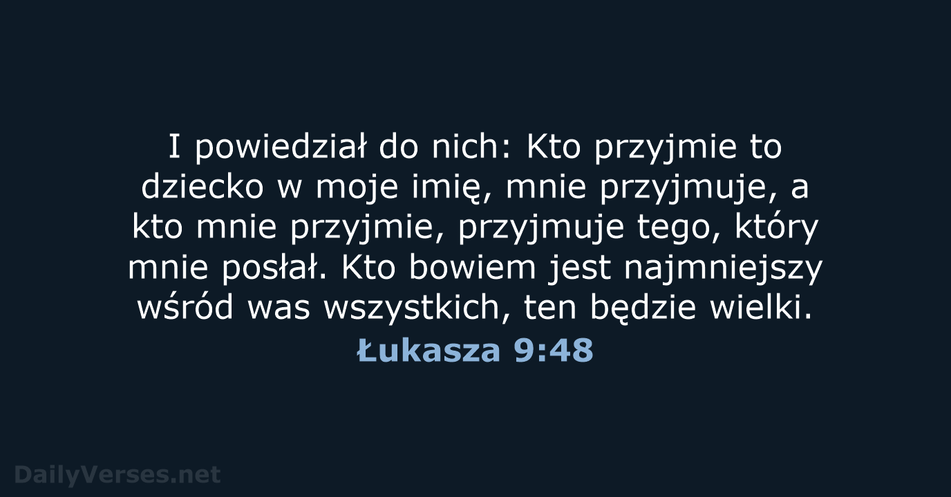 Łukasza 9:48 - UBG