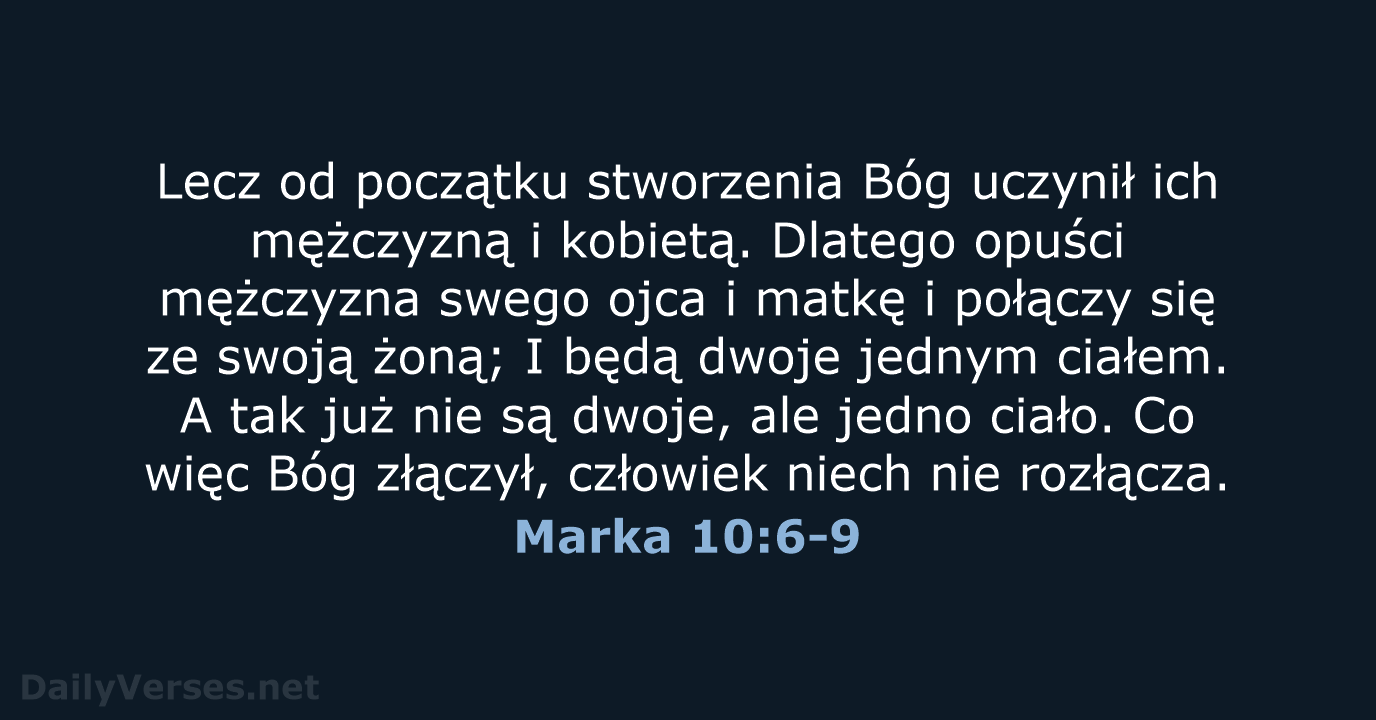 Marka 10:6-9 - UBG