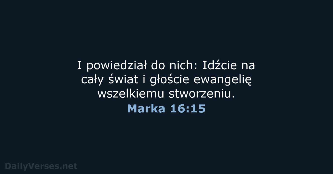 Marka 16:15 - UBG