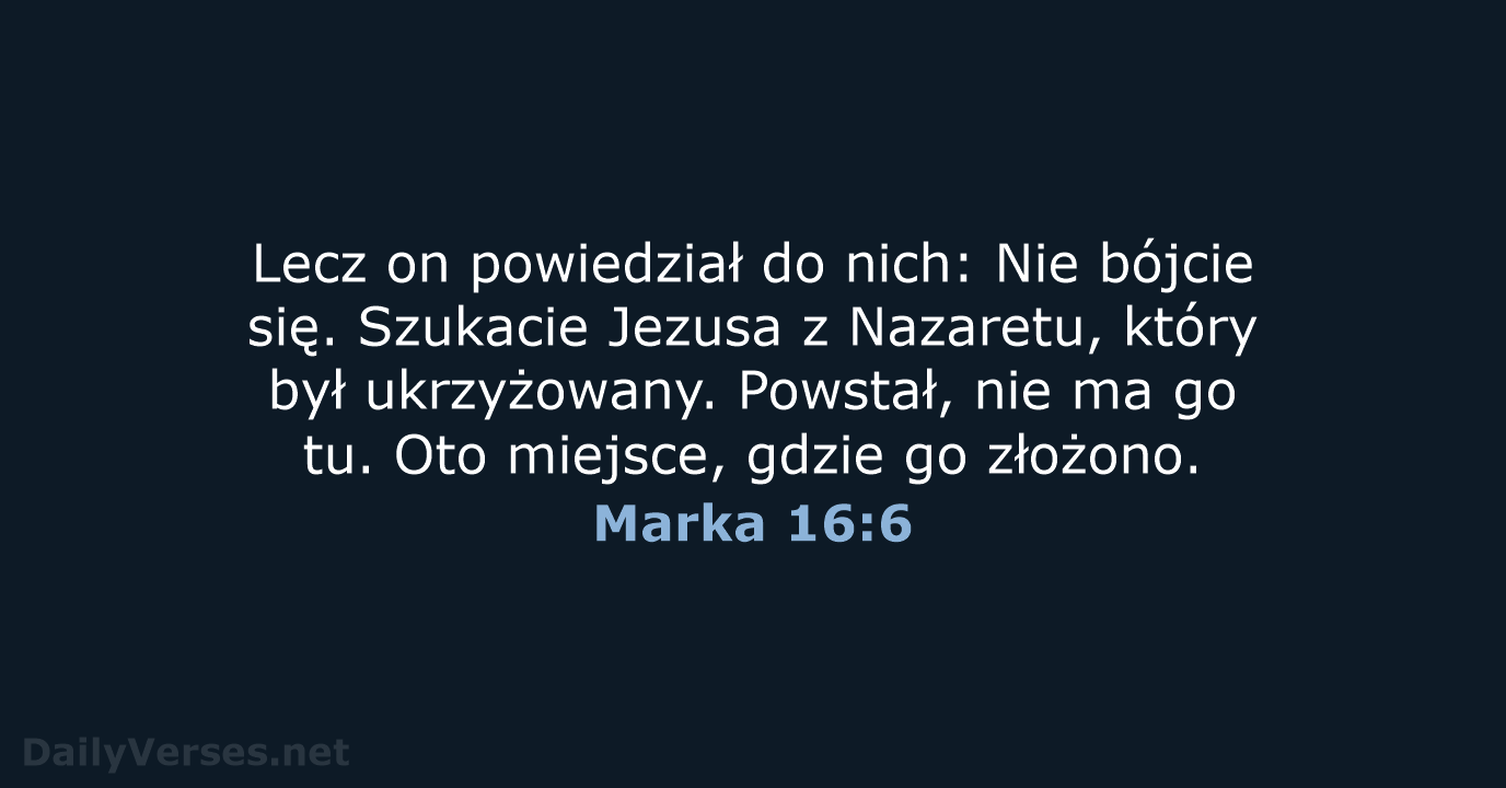 Marka 16:6 - UBG