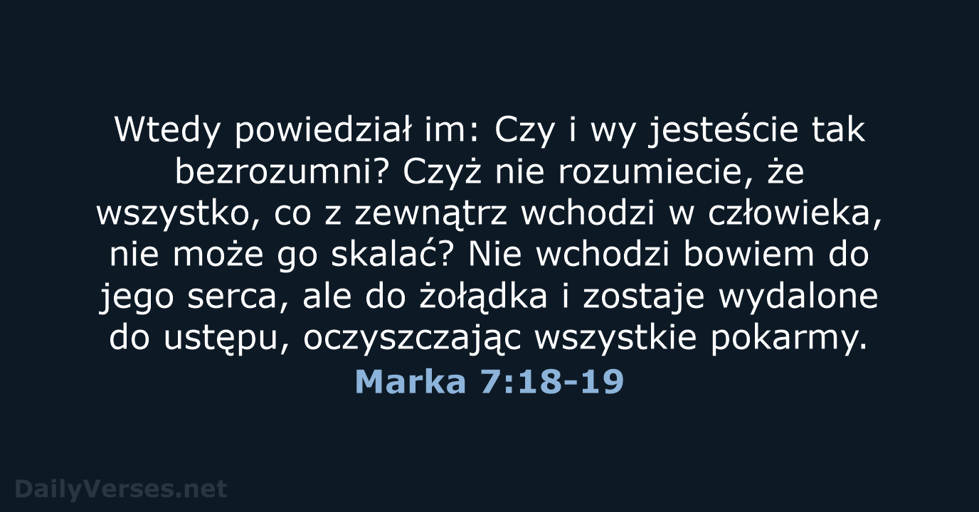 Marka 7:18-19 - UBG