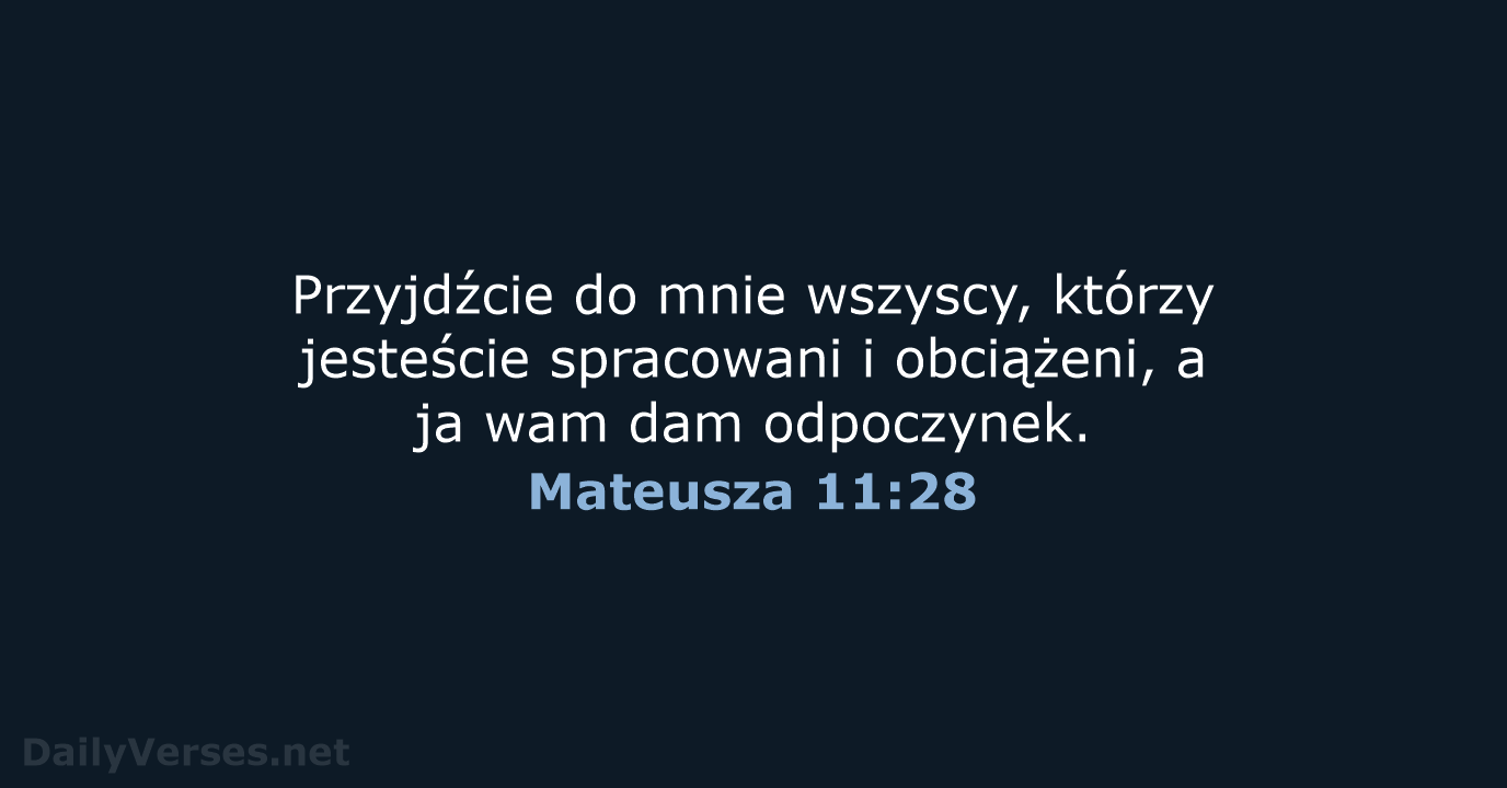 Mateusza 11:28 - UBG