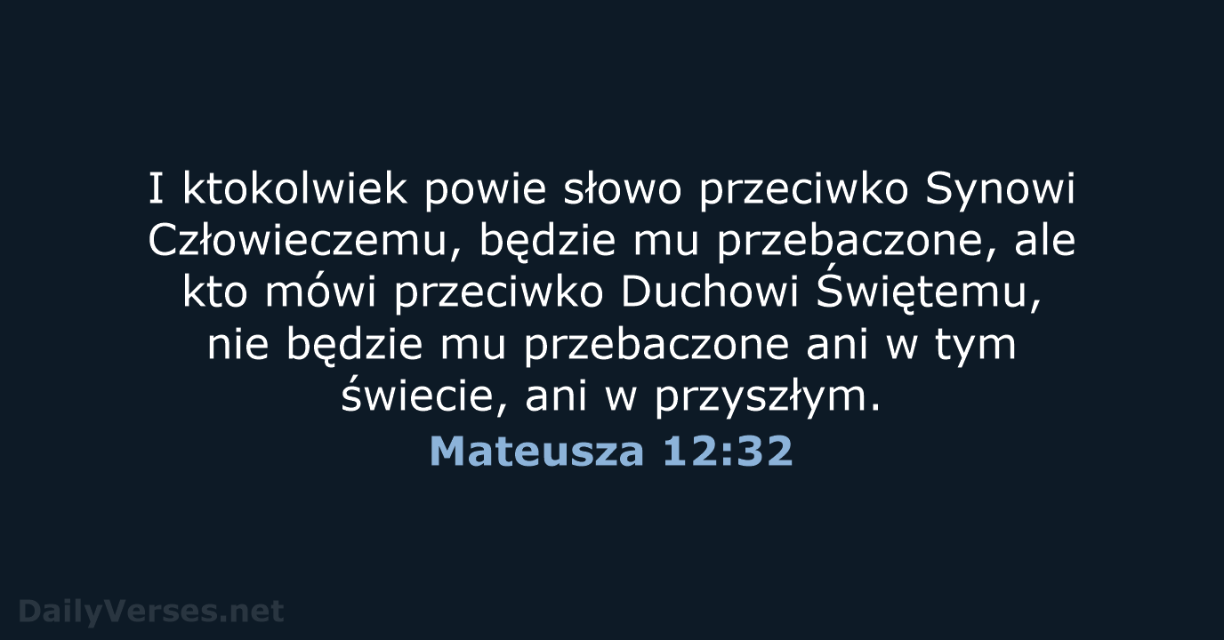 Mateusza 12:32 - UBG