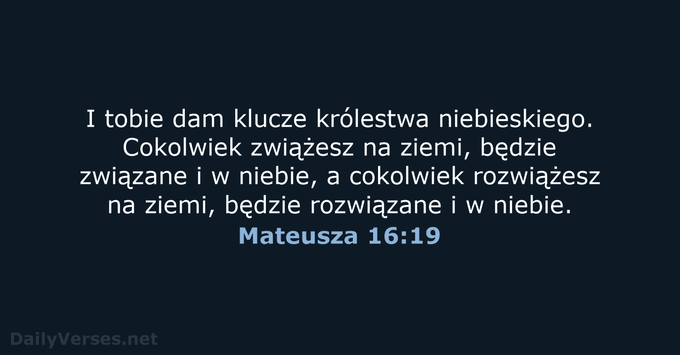 Mateusza 16:19 - UBG