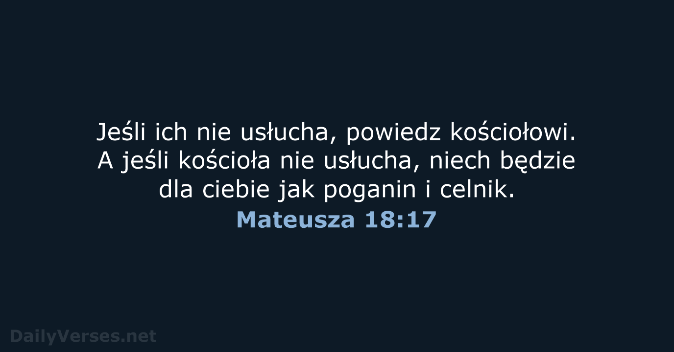 Mateusza 18:17 - UBG