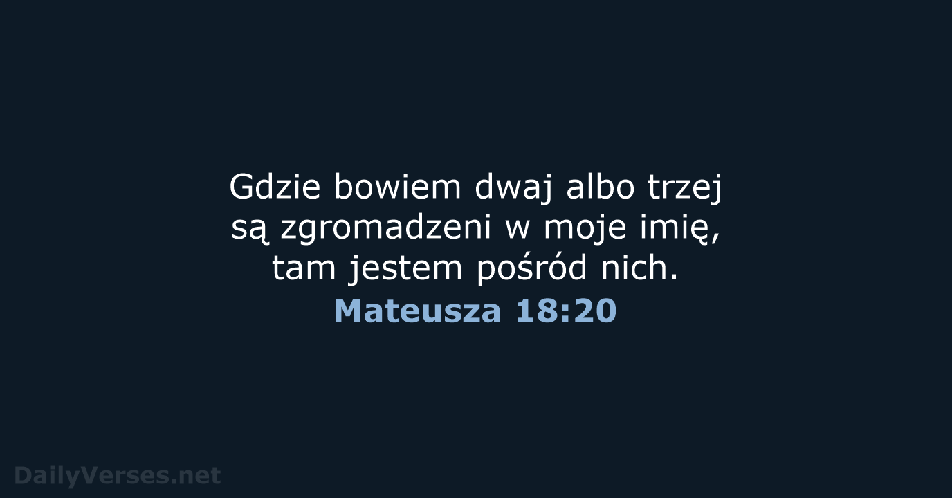 Mateusza 18:20 - UBG