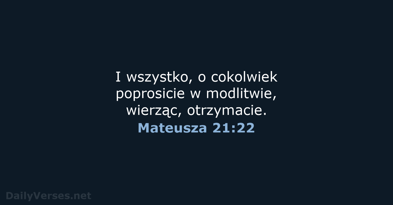 Mateusza 21:22 - UBG