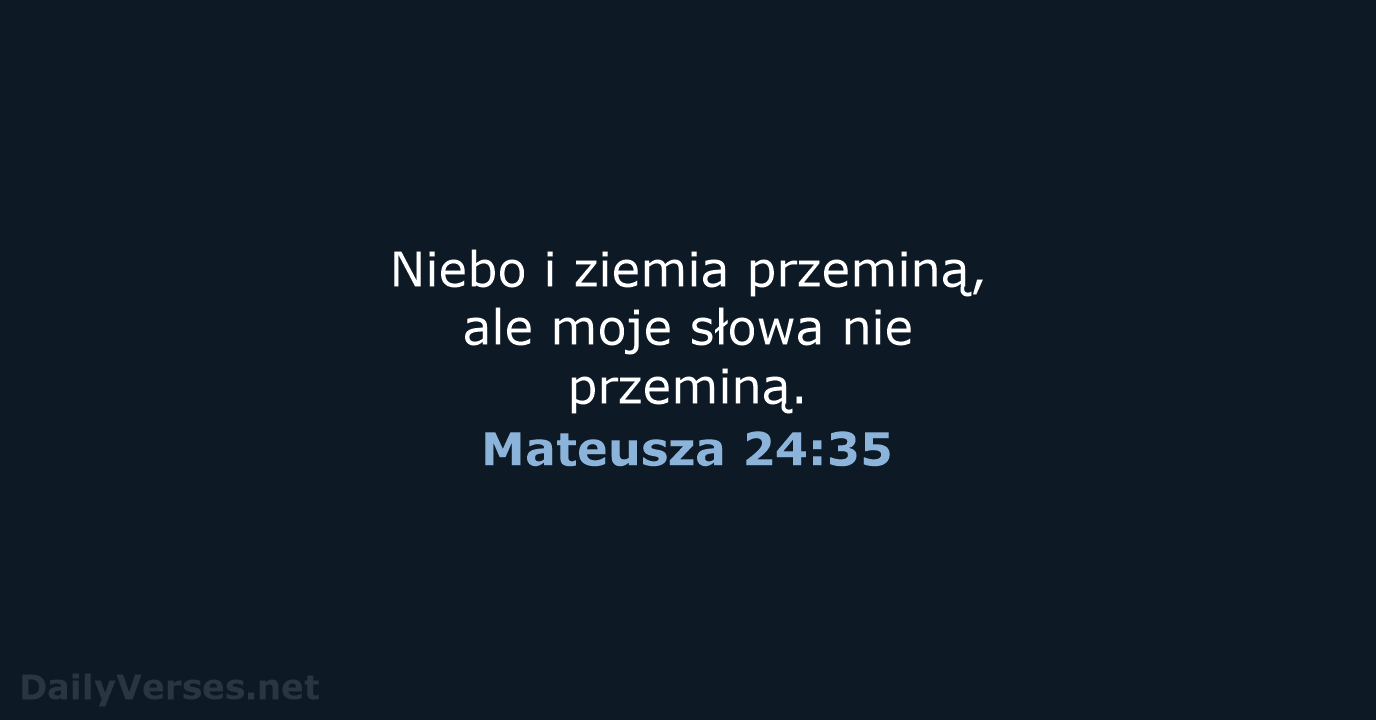Mateusza 24:35 - UBG