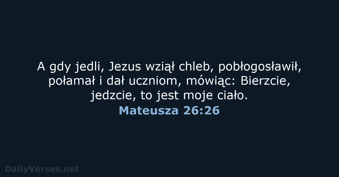 Mateusza 26:26 - UBG