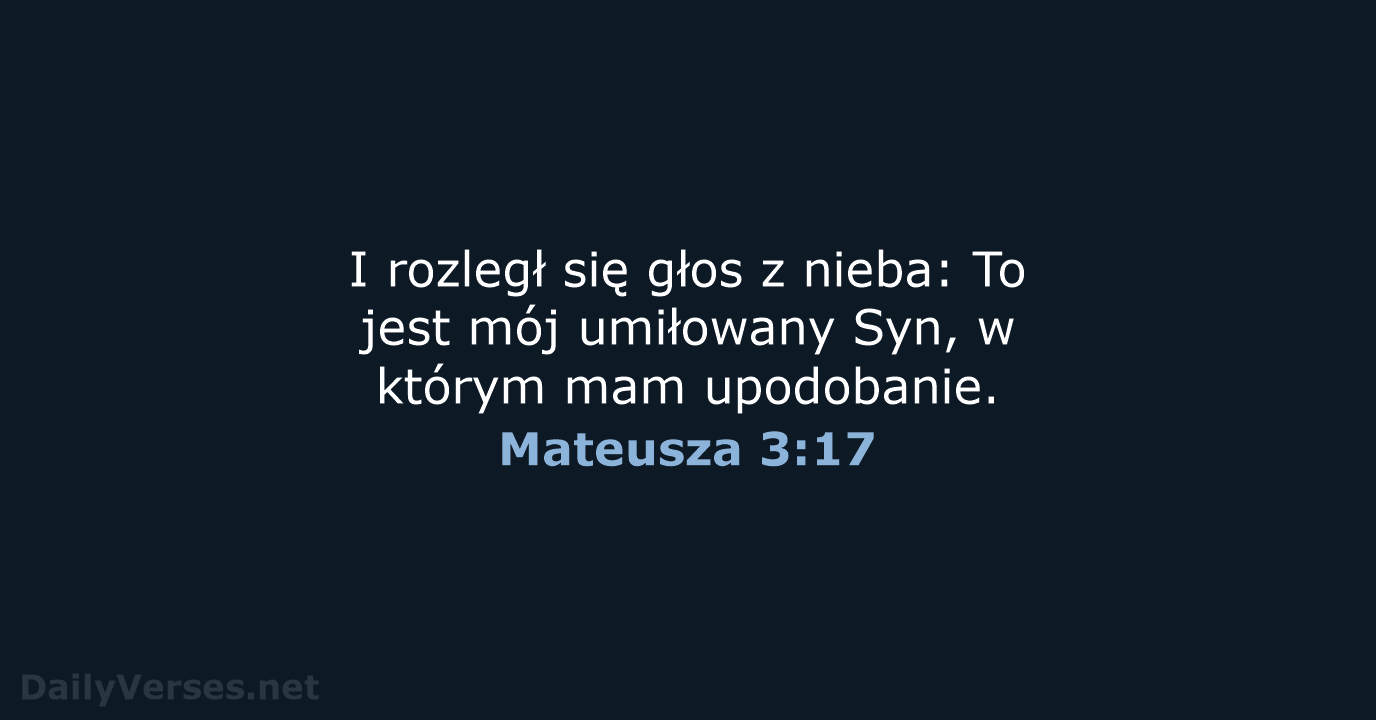 Mateusza 3:17 - UBG