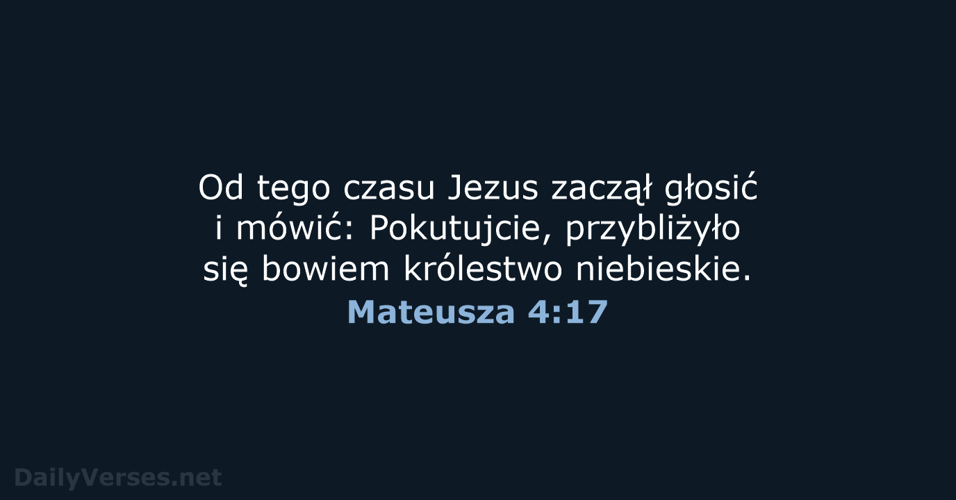 Mateusza 4:17 - UBG