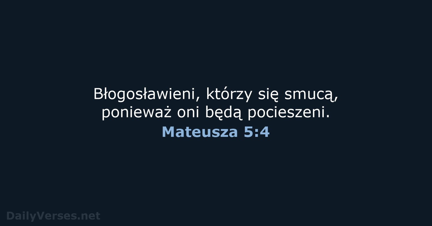 Mateusza 5:4 - UBG