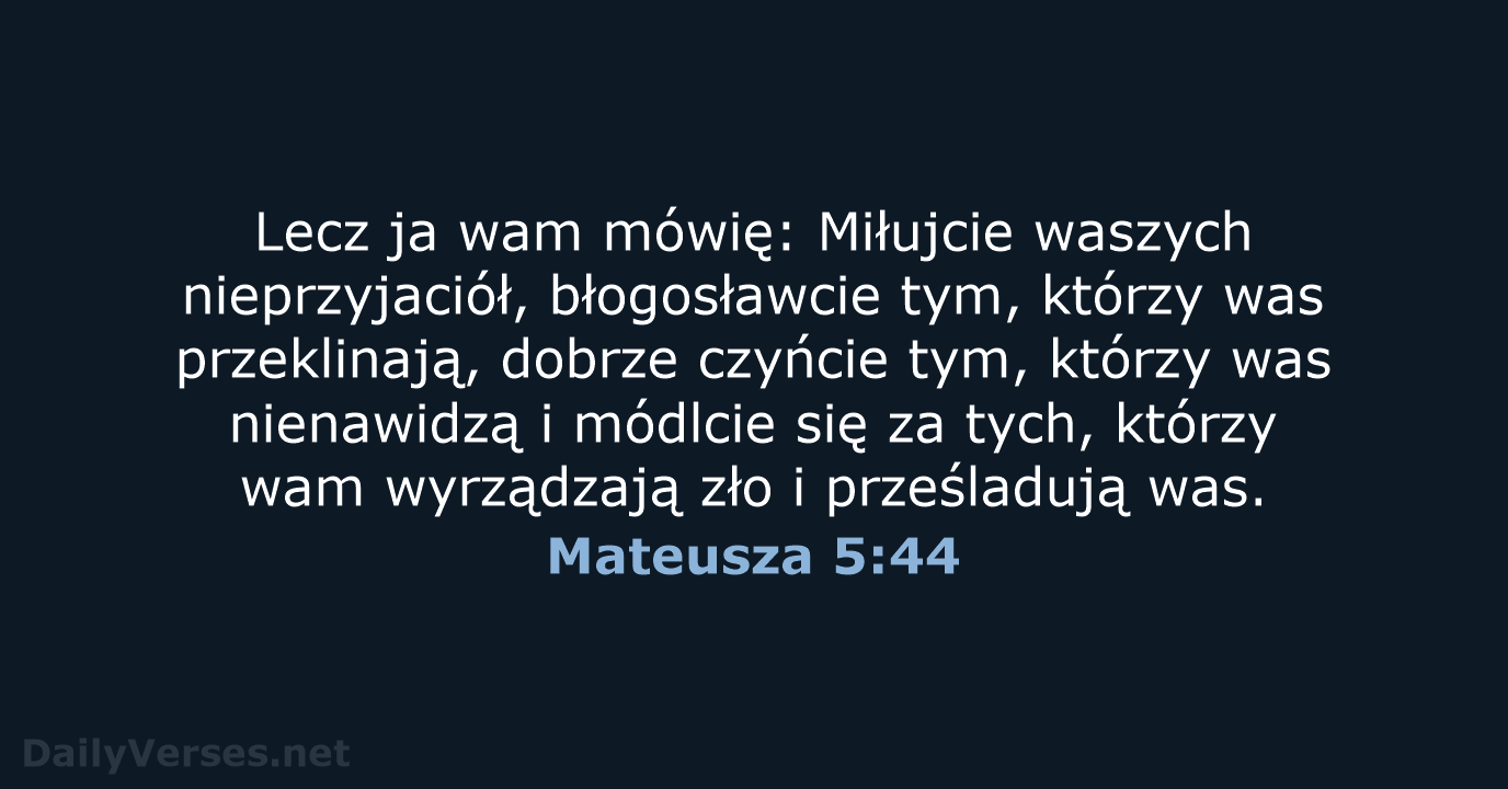 Mateusza 5:44 - UBG
