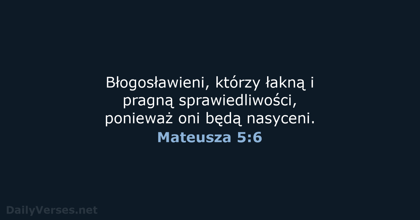 Mateusza 5:6 - UBG