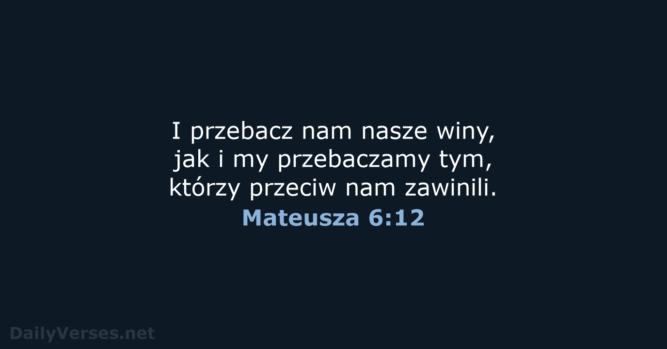 Mateusza 6:12 - UBG