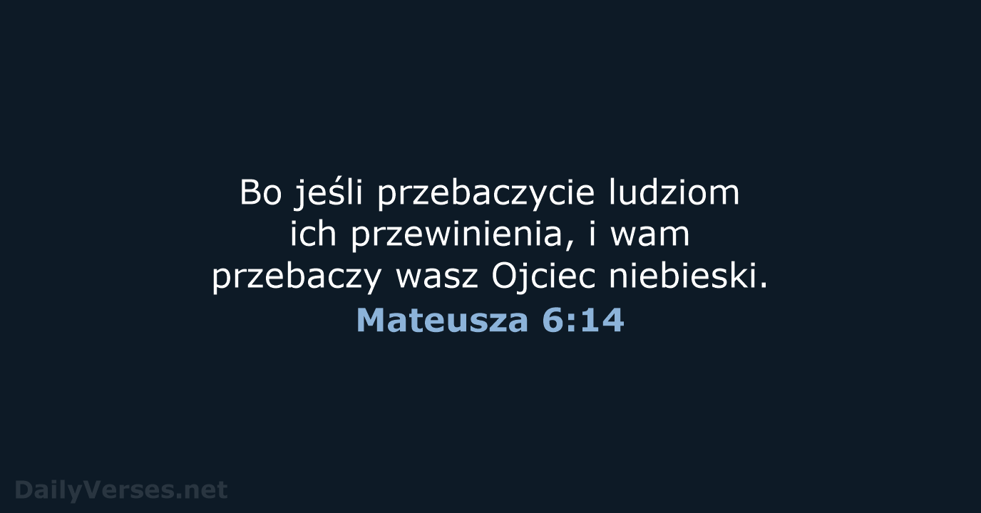 Mateusza 6:14 - UBG