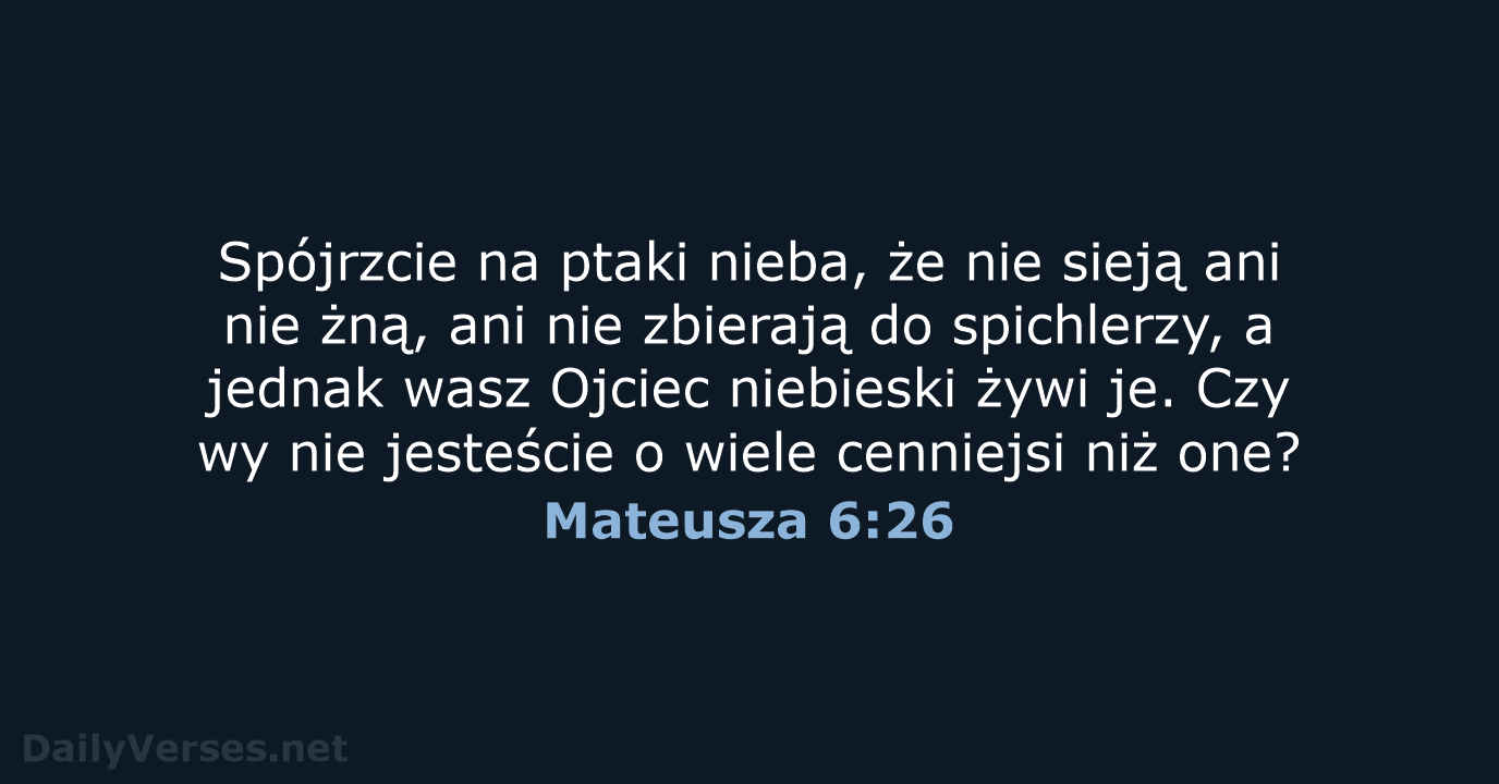 Mateusza 6:26 - UBG