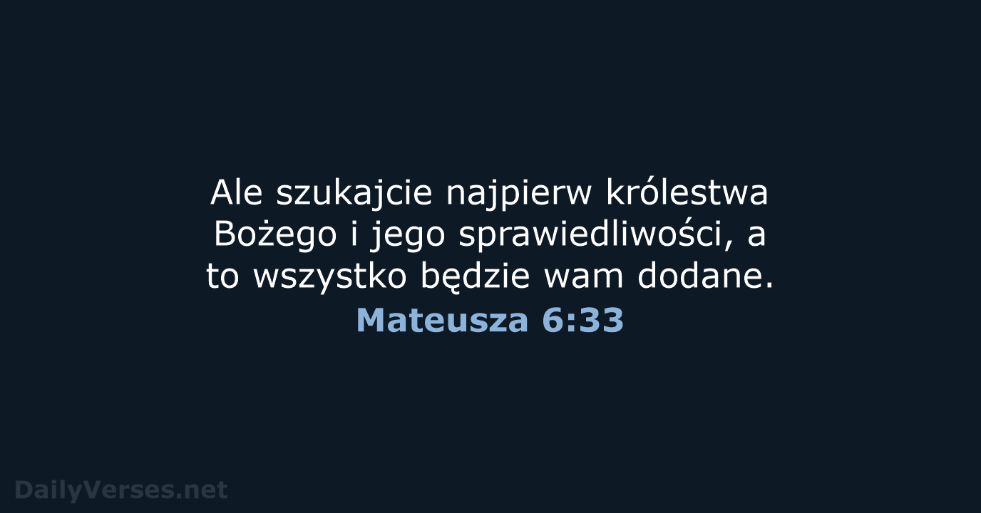 Mateusza 6:33 - UBG