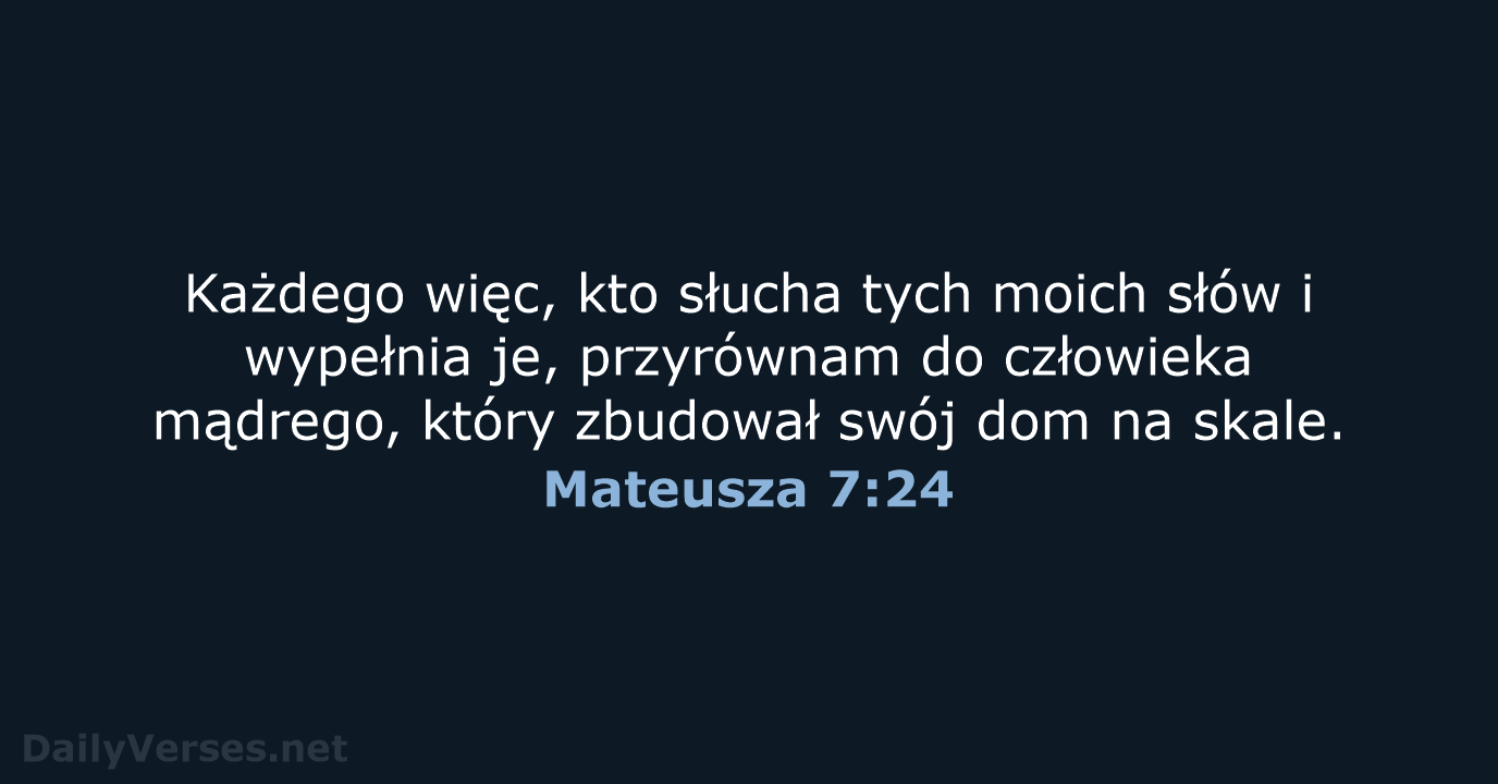 Mateusza 7:24 - UBG