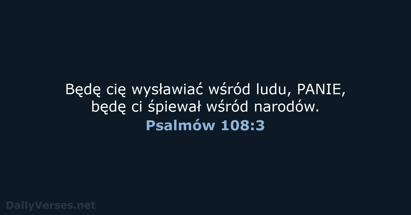 Psalmów 108:3 - UBG