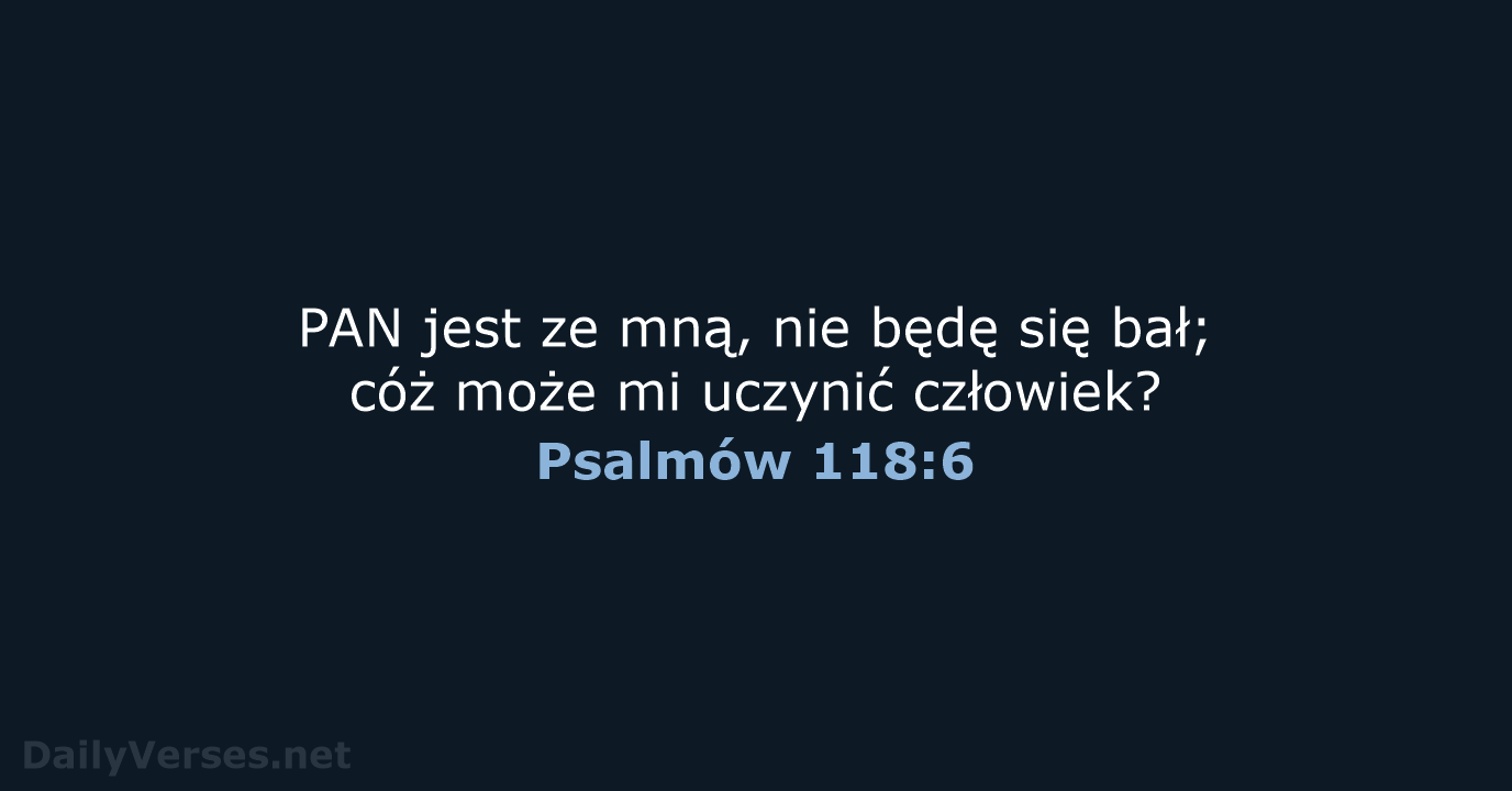 Psalmów 118:6 - UBG
