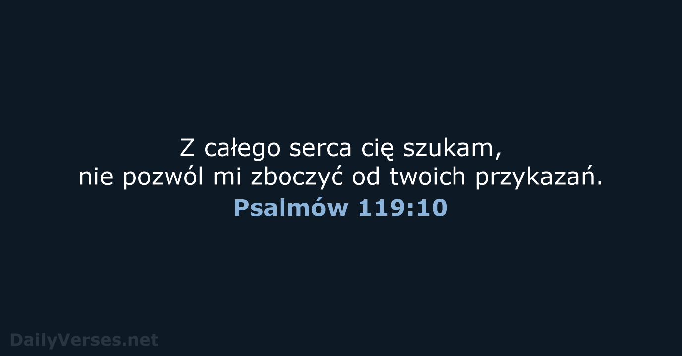 Psalmów 119:10 - UBG