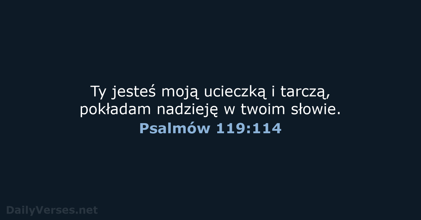 Psalmów 119:114 - UBG