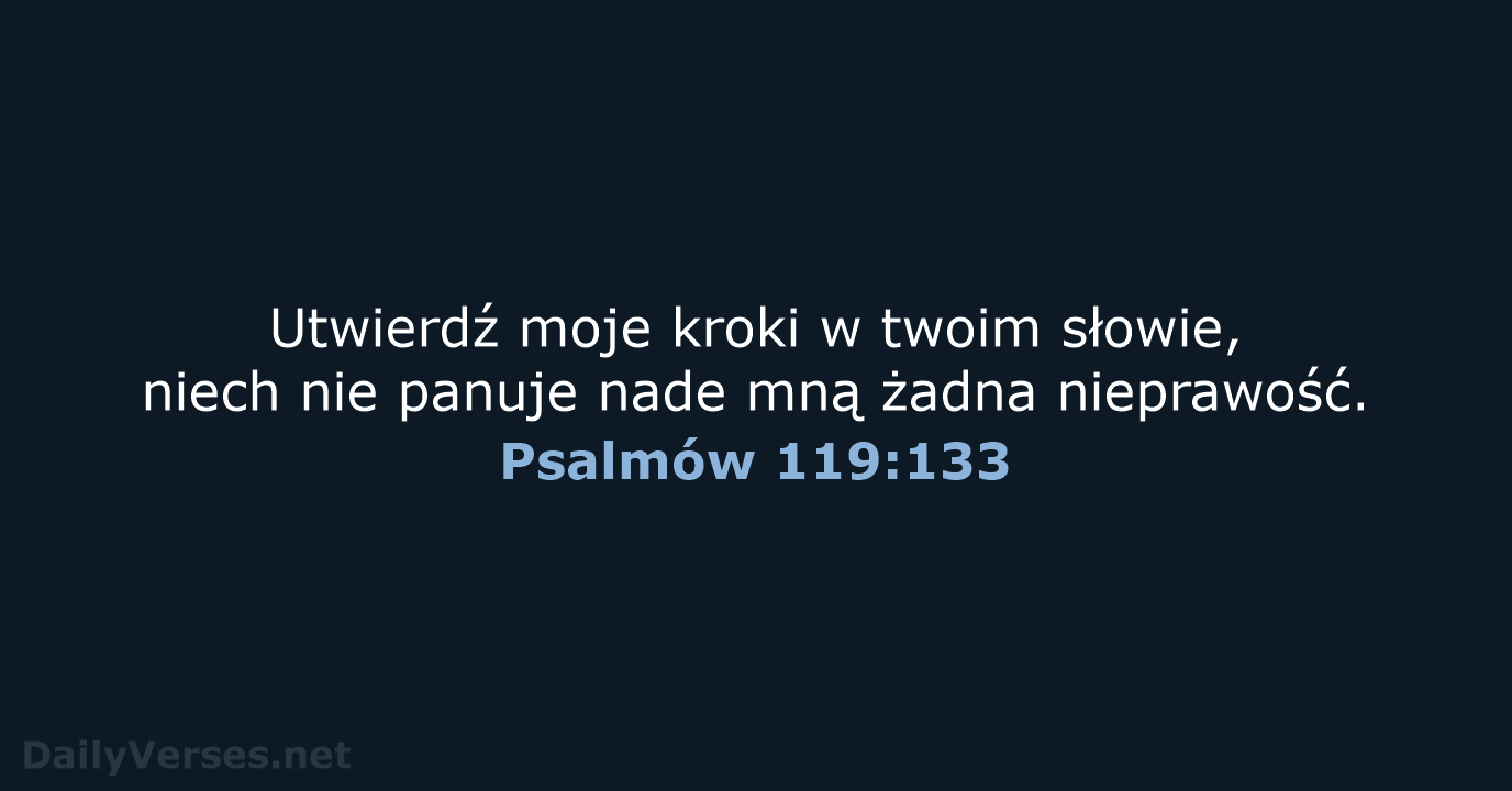 Psalmów 119:133 - UBG