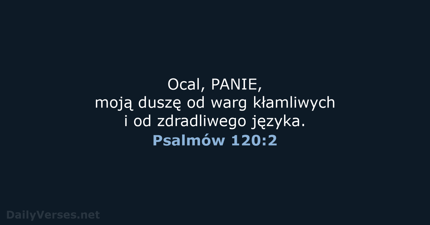 Psalmów 120:2 - UBG