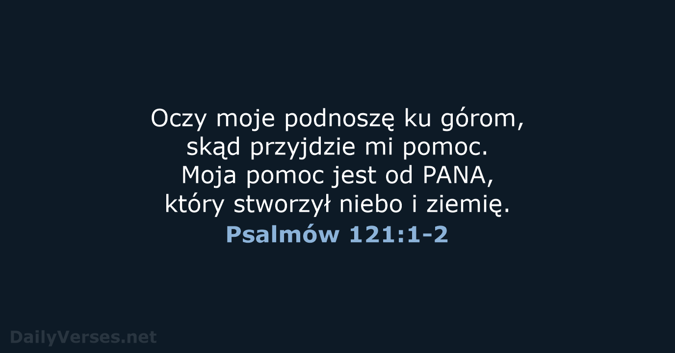 Psalmów 121:1-2 - UBG