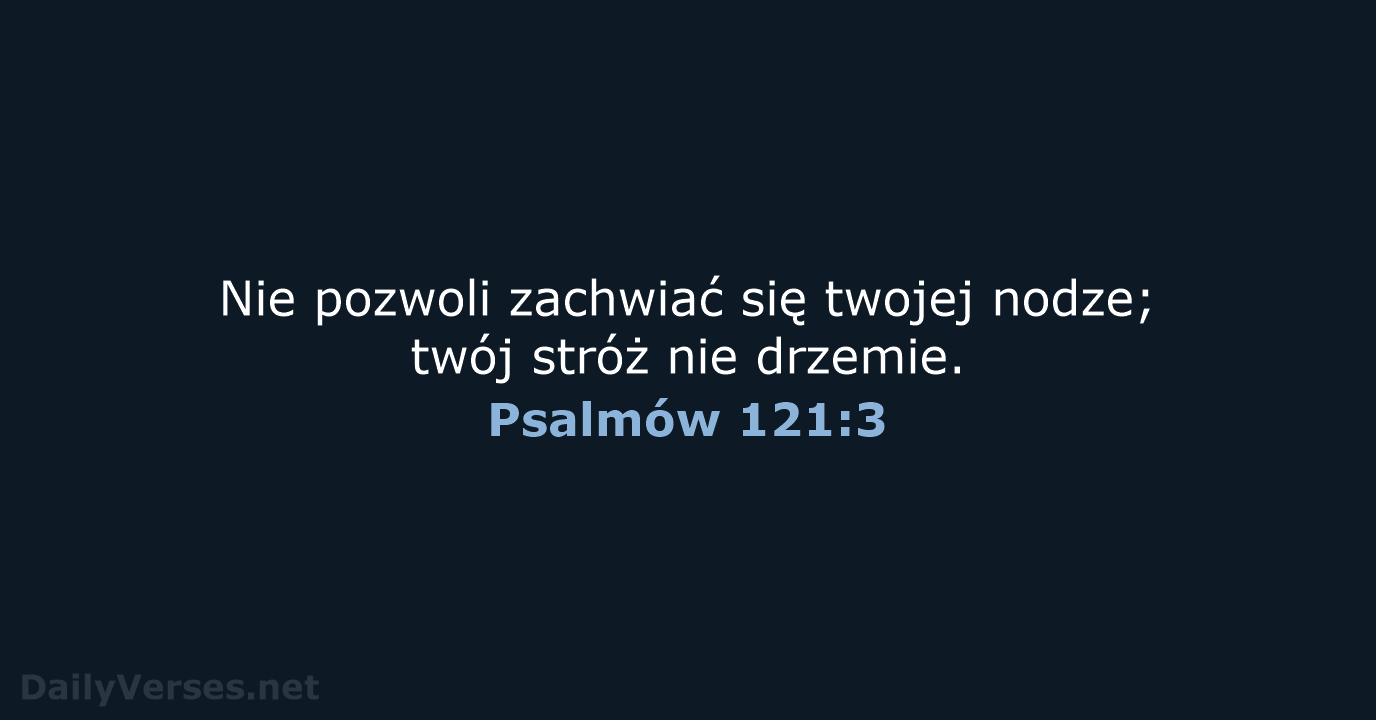 Psalmów 121:3 - UBG