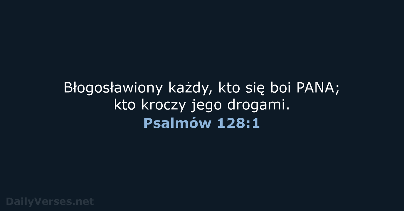 Psalmów 128:1 - UBG