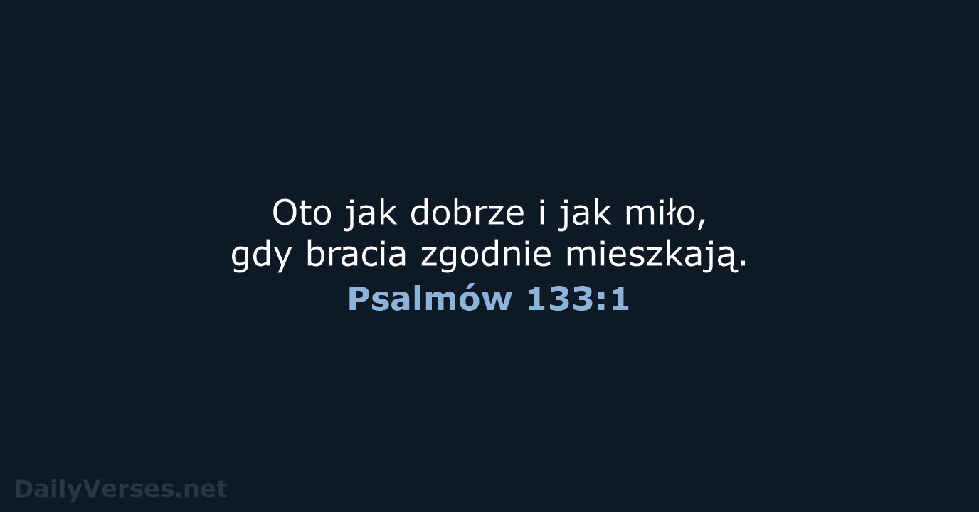 Psalmów 133:1 - UBG