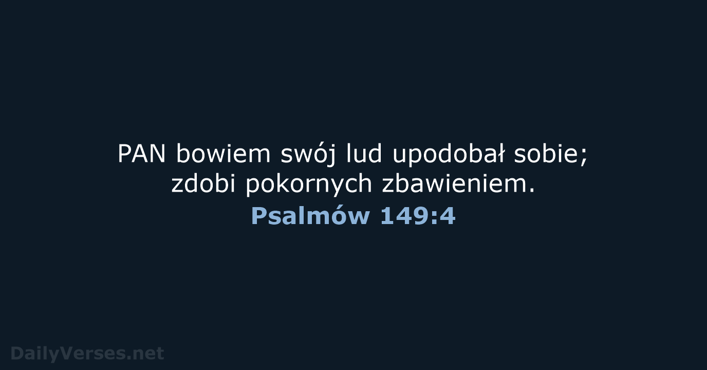 Psalmów 149:4 - UBG