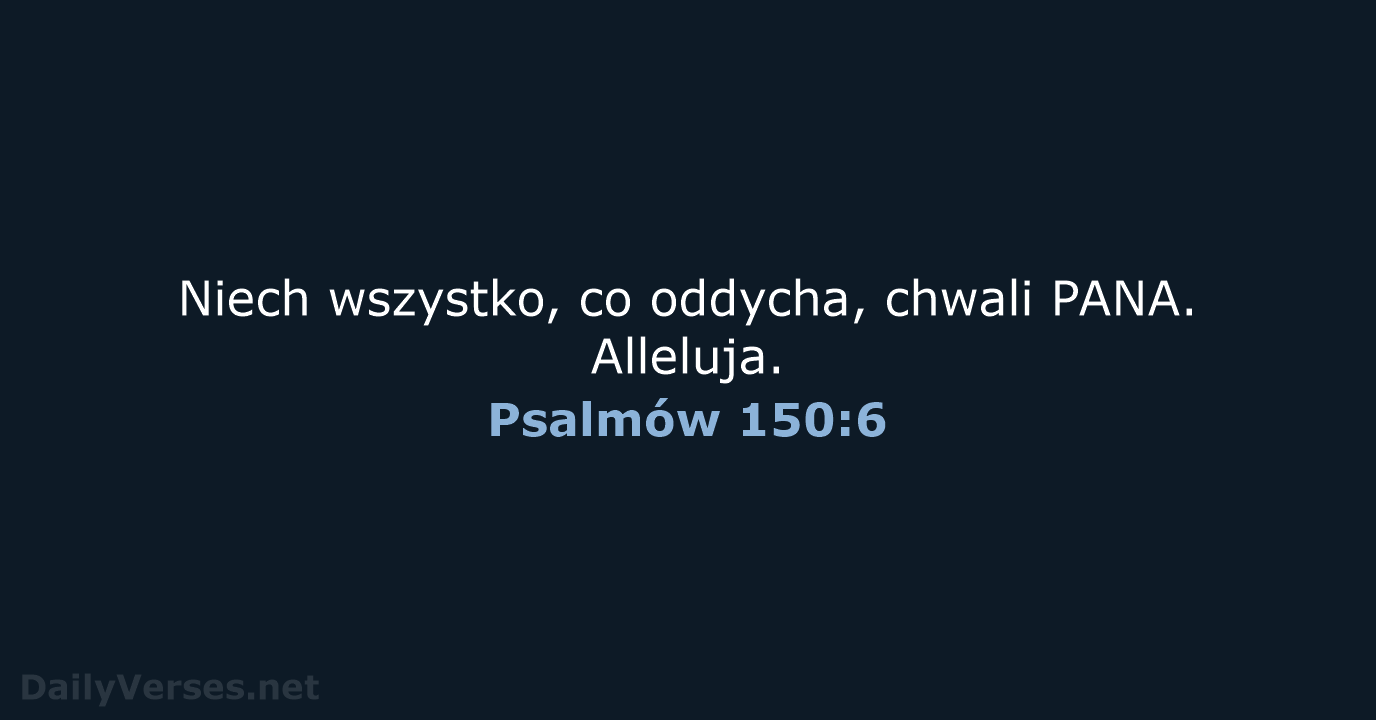 Psalmów 150:6 - UBG