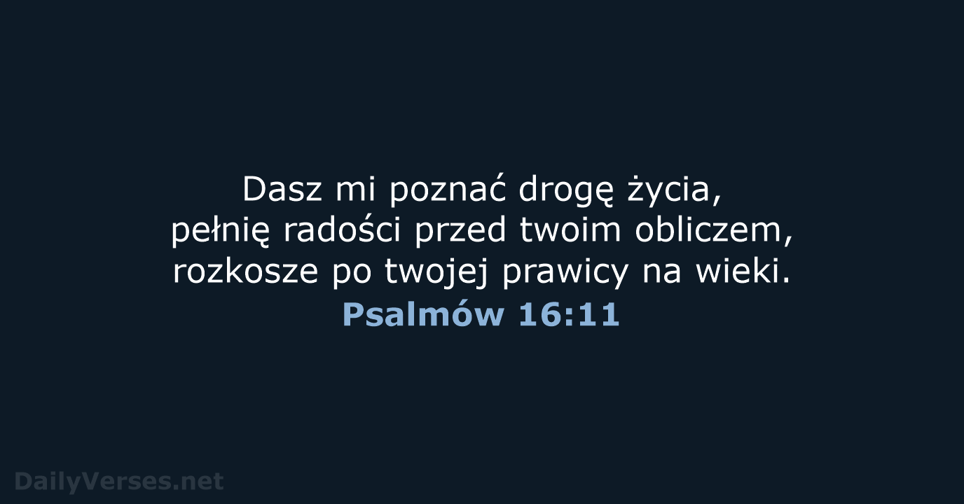 Psalmów 16:11 - UBG