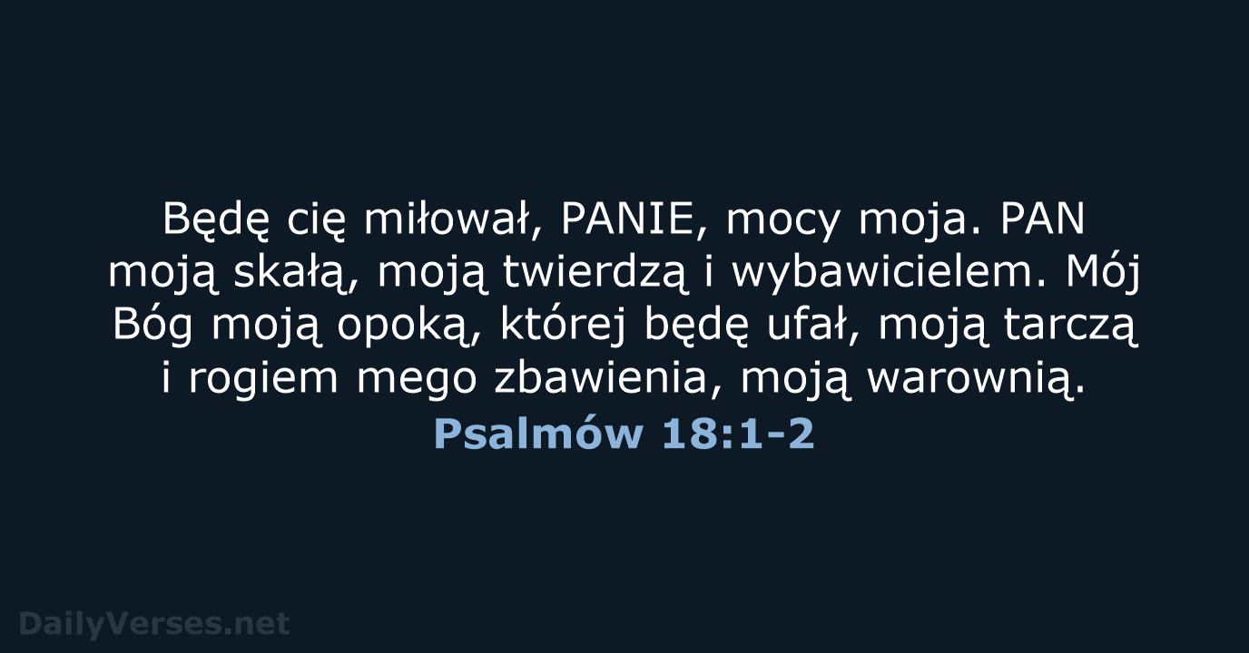 Psalmów 18:1-2 - UBG
